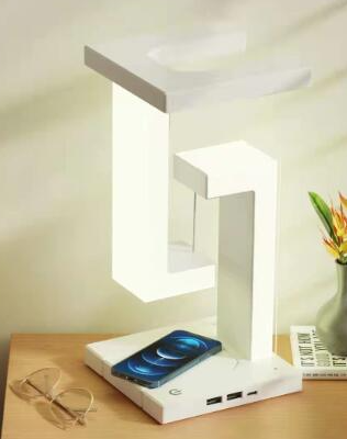 Wireless Charging Desk Lamp with Anti-Gravity Design